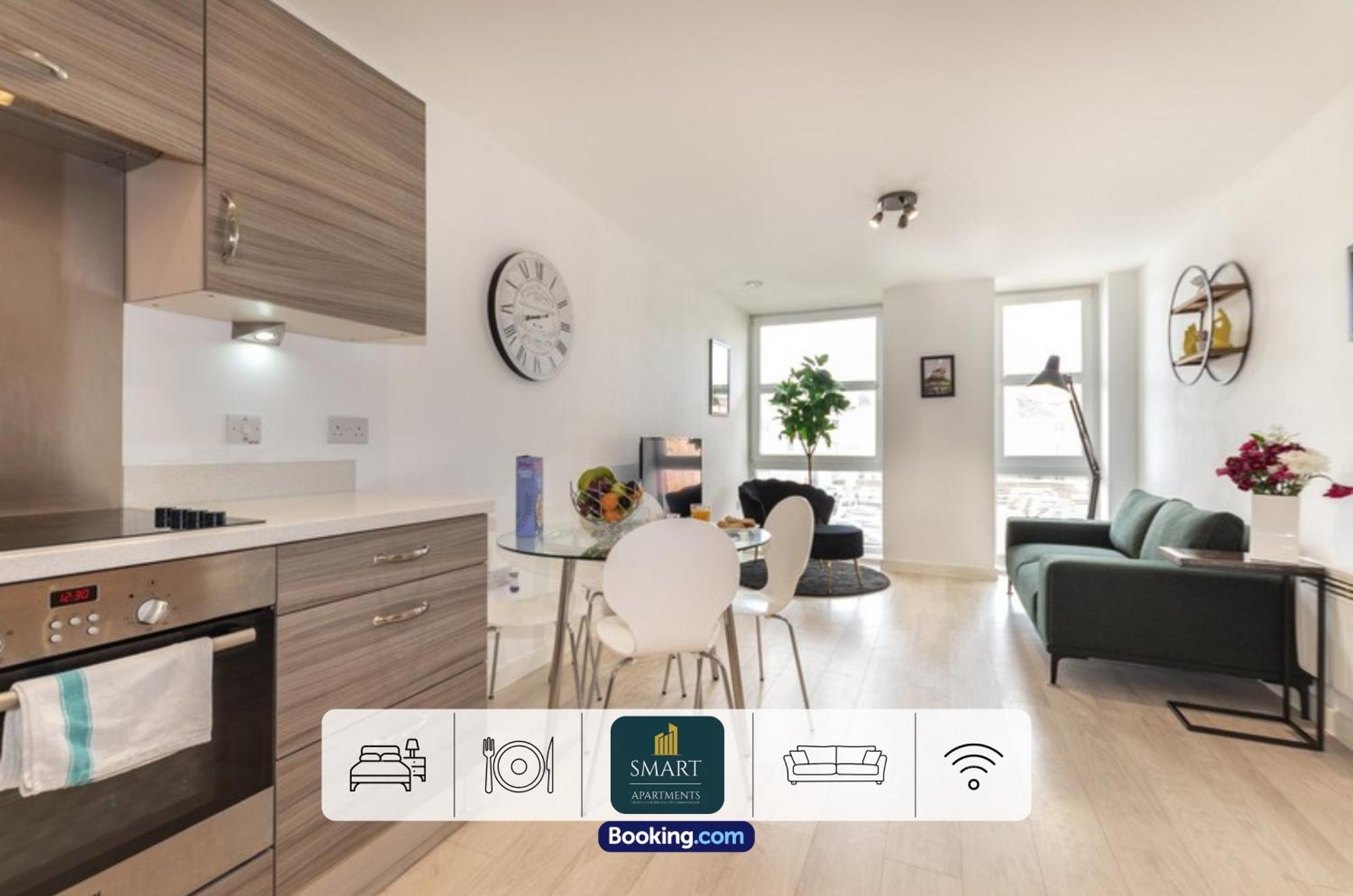 Spacious City Center Apartment By Smart Apartments Short Lets & Serviced Accommodation Apartment Southampton With Free Wifi Bagian luar foto