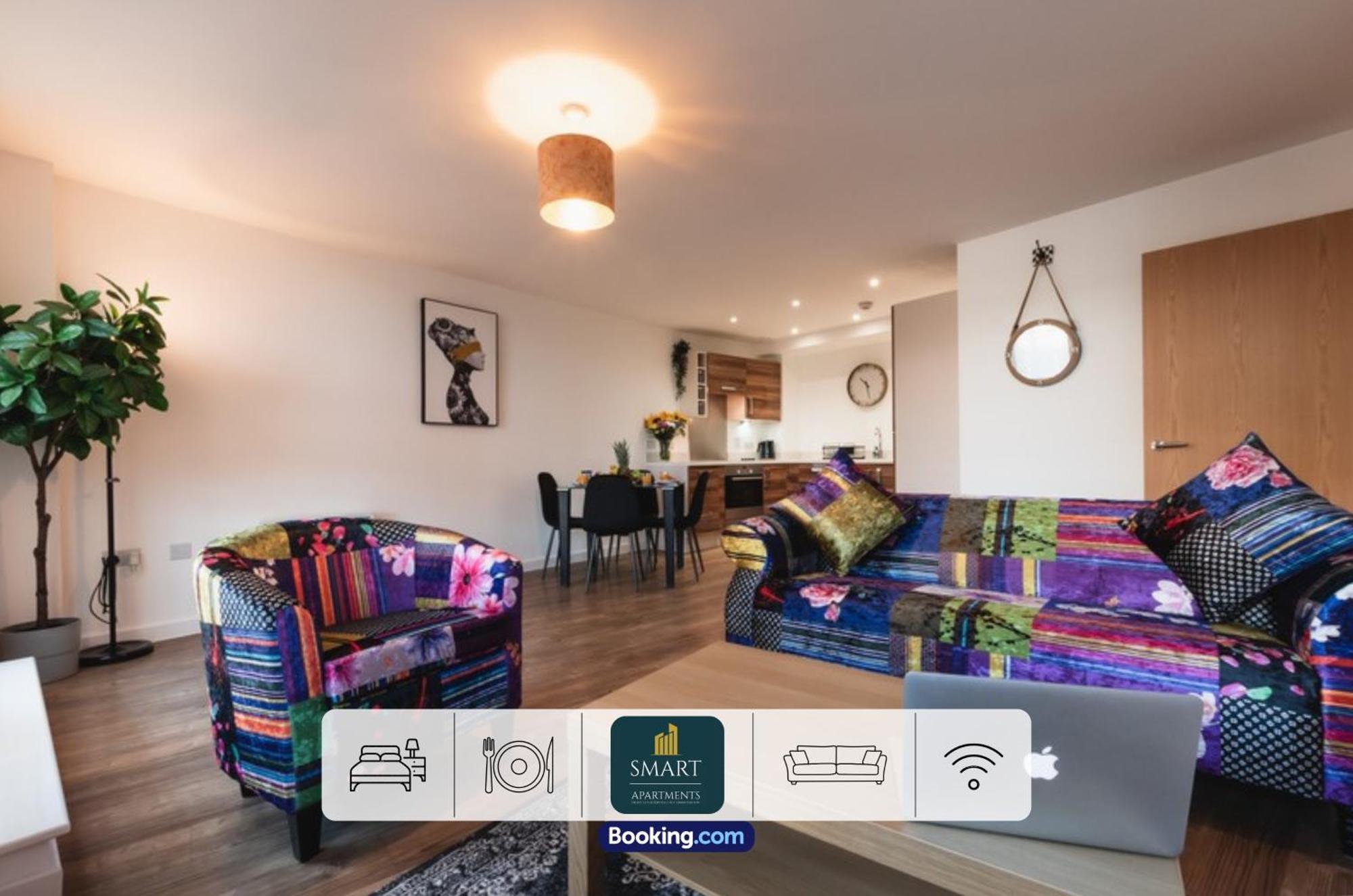 Spacious City Center Apartment By Smart Apartments Short Lets & Serviced Accommodation Apartment Southampton With Free Wifi Bagian luar foto